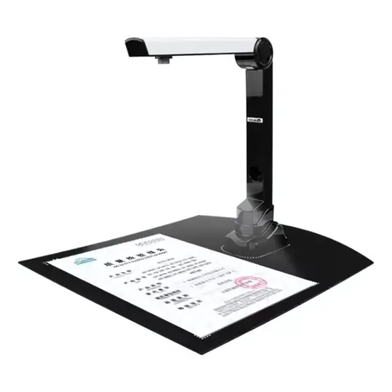 Scanner De Mesa Planetario Folha A4 Documento Usb Câmera 5mp Cor Branco E Preto