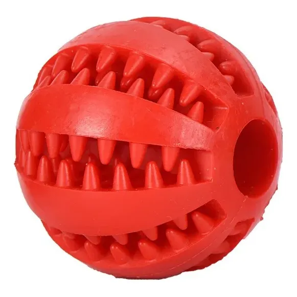 Pelota Limpia Diente Perro Gato Dispensador Alimento 6cm