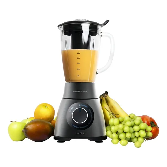 Licuadora Cecotec Power Black Titanium 2500max 1500w 1.8l Color Negro