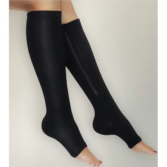 Media Compresion Anti Varices Circulacion Cremallera Conpres