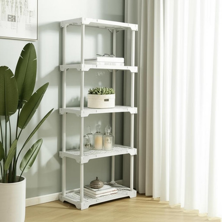 Estante Branco Poly Eco5 5 Prateleiras Estante Branco Poly Eco5 5 Prateleiras