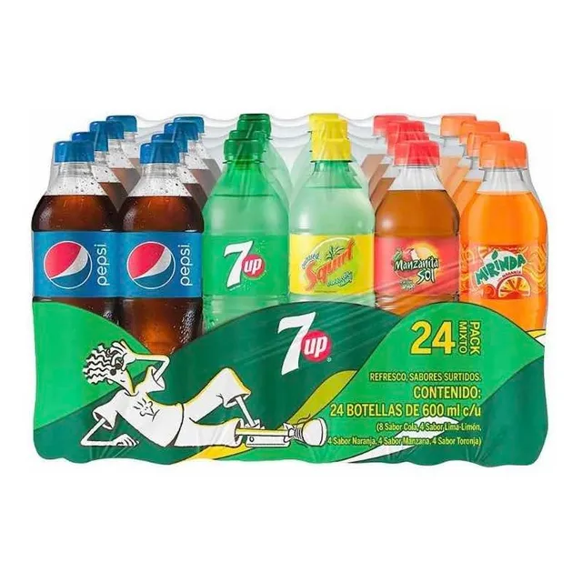Refresco Pepsi Mix 24 Pzas De 600 Ml C/u Ts
