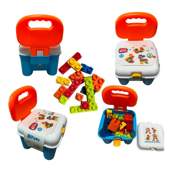Juguete Didáctico Niños Silla Bebe Bloques, Mega Blocks 32pc