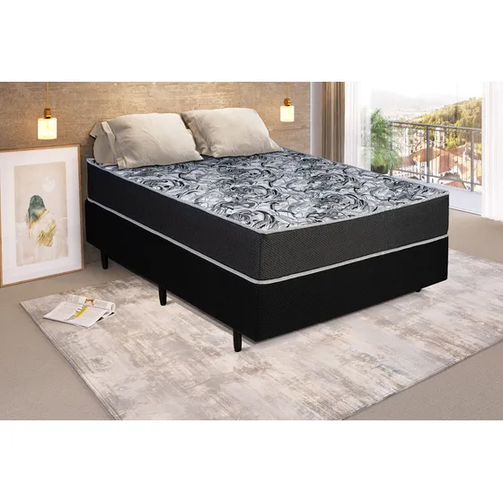 Sommier Colchón 2 Plazas 100% Espuma 1.40mts Cama Dormitorio
