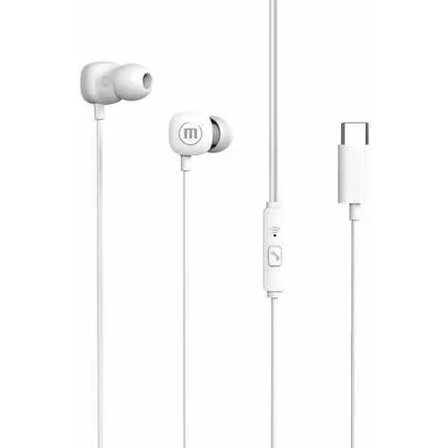 Audifonos Maxell Square+ In-ear Tipo-c Microfono Manos Libre Color Negro