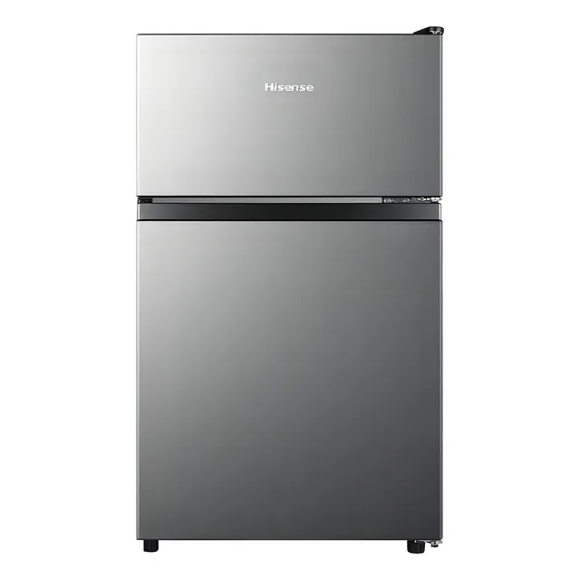 Refrigerador con freezer frigobar Hisense Frigobar RT31D6AGX1 color gris con capacidad de 87L