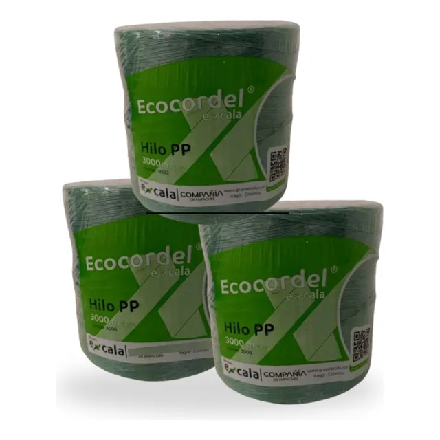 Hilo Pp Cabuya Tomatera Verde 3.000mtrs Ecocordel
