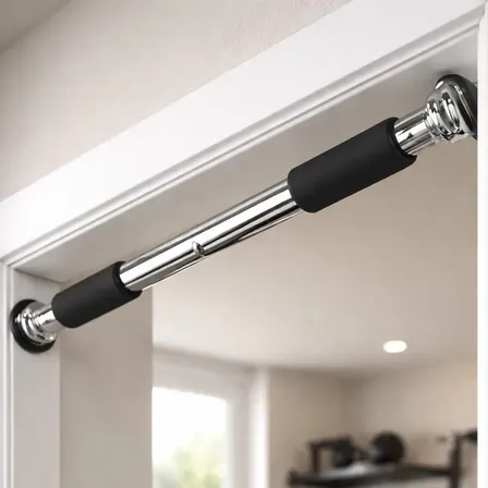 Barra Dominadas Puerta Extensible 60-100cm Reforzada 130kg Profesional Gimnasio En Casa Fitness Crossfit Entrenamiento Espalda Brazos Abdominales Calistenia Indoor Acero Sólido Multifunción Gym