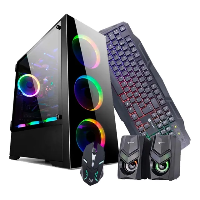 Pc Computadora Gamer I3 8gb 2tb Ssd Gt1030 4gb +monitor 21.5
