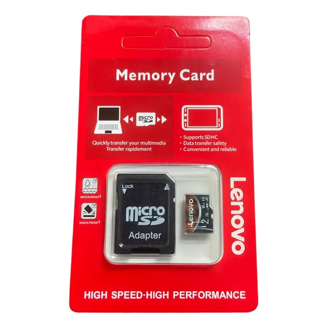 Tarjeta microSD Lenovo Class 10 de 2 TB con adaptador