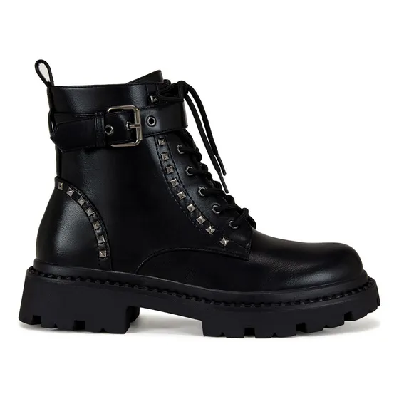 Botin Mujer Negro Via Uno 12531420