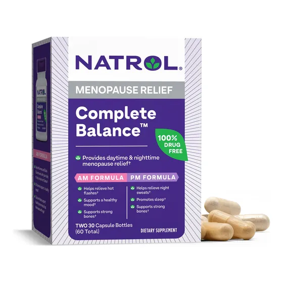 Suplemento Natrol Complete Balance Menopause Relief 60 Cápsu