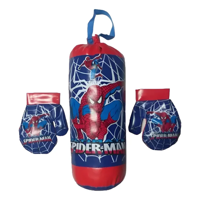 Kit De Boxeo Para Niños Bolsa + Guantes Spiderman