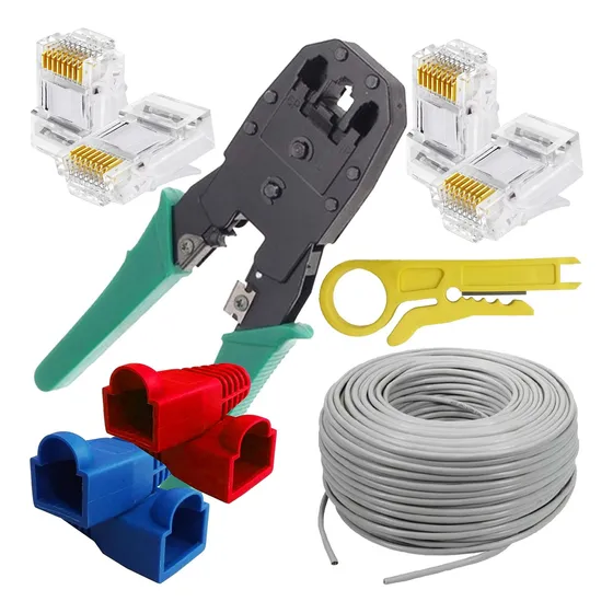 Pinza Ponchadora Red Rj45 Rj11 Rj9 + 10 Conec + Utp