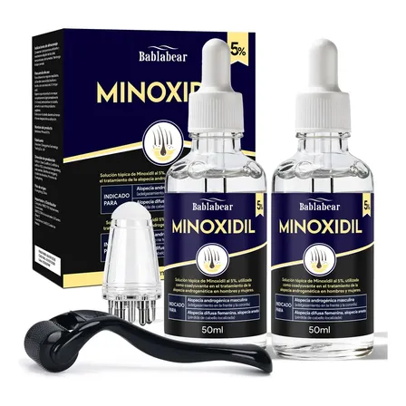Bablabear Minoxidil 5% Para Barba, Bigote Y Cabello