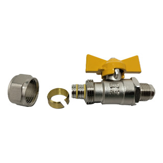 Valvula Esfera Macho Flare 3/8 Llave Pe-al-pe Manguera Valvula Esfera Macho Flare 3/8 Llave Pe-al-pe Manguera