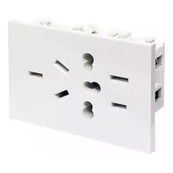 Modulo Toma Multiple Universal Sxxi 10a Cambre Blanco