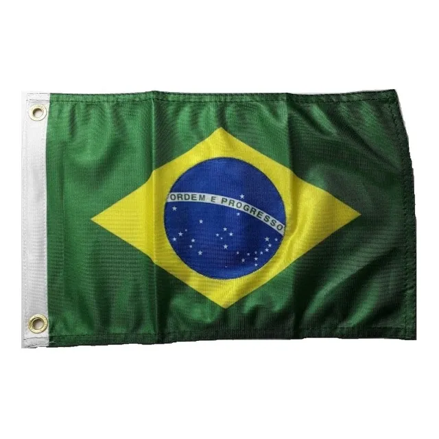 Bandeira 33x47 Tecido Duralon 100% Poliester - Brasil