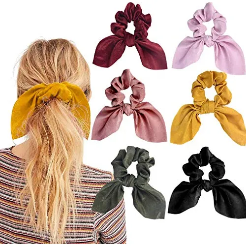 Aileam 6pcs Pelo Picantes Satin Silkrabbit Bunny Ear Mkdp5