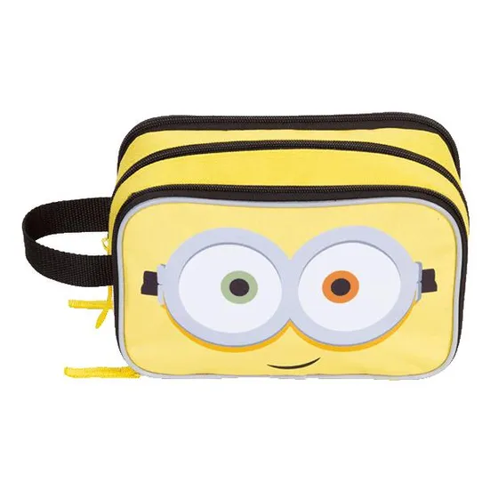 Estojo Minions 3 Compartimentos Sestini Infantil