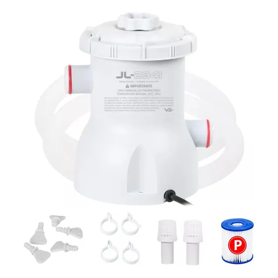 Bomba Filtro 1250l/h Para Piscina Inflável E Estrutural Vg+