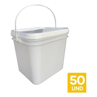 Balde 3.6l Tampa Com Lacre P Ofuro - 50 Pçs Balde 3.6l Tampa Com Lacre P Ofuro - 50 Pçs