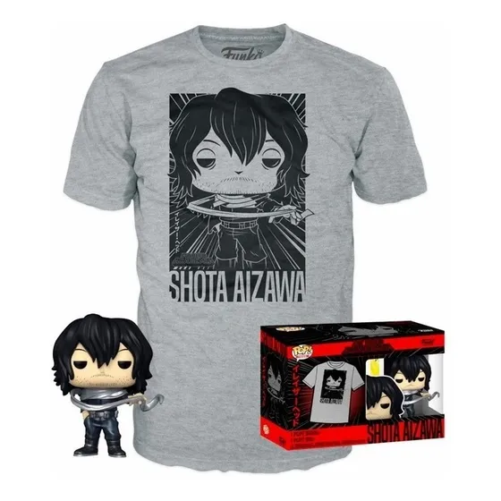 Funko Pop & Tee: My Hero Academia- Shota Aizawa- Talla M