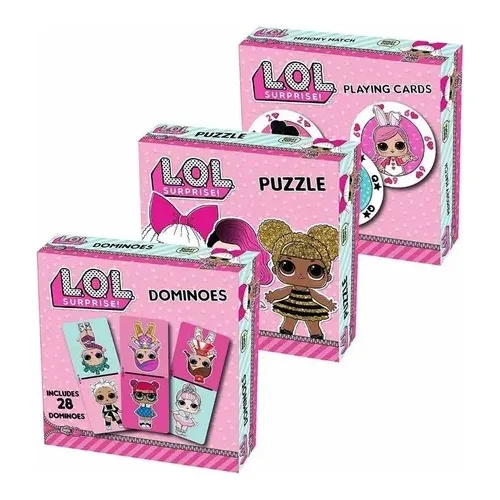 Juguete L.o.l Juegos De Carta Domino Puzzle De Mesa Original