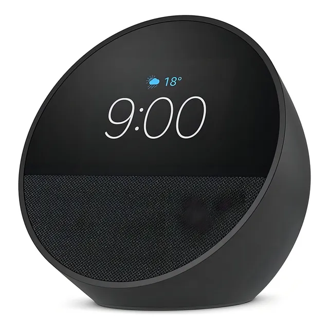 Amazon Echo Spot Bocina Inteligente 2024 Color Negro