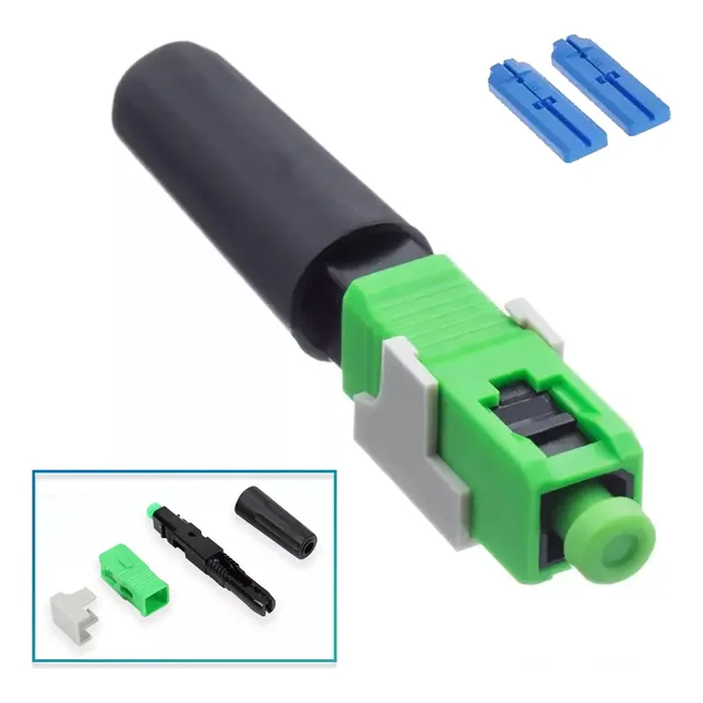 Conector Para Fibra Óptica Sc Apc Para Ftth 100 Piezas 3.0mm