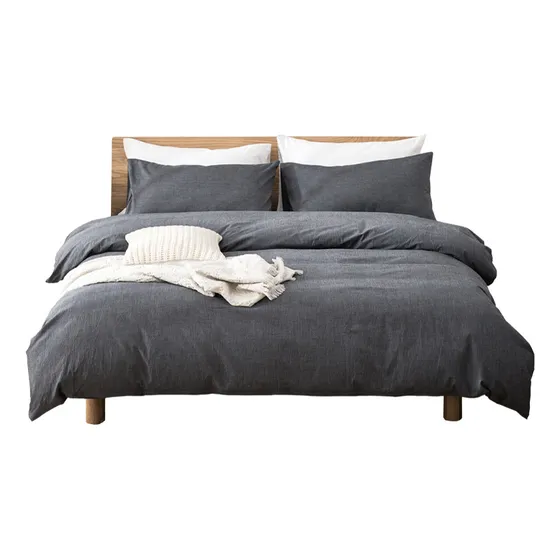 Sábana Ajustable Beige Gris 15 Funda Edredón 200x230