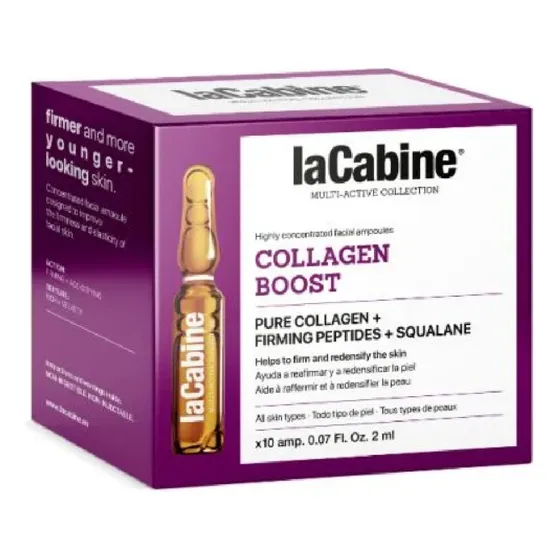 La Cabine Ampollas Collagen Boost 10 Unidades X 2ml. Todo Tipo De Piel Día/noche