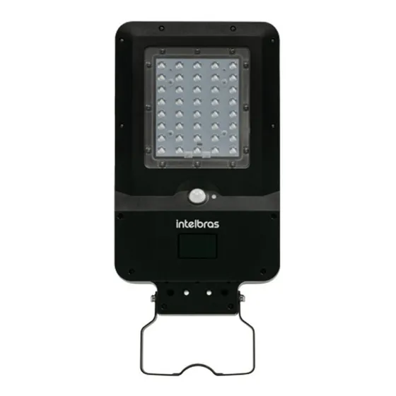 Luminária Solar Integrada Intelbras Lsi 1600 Estrutura Preto