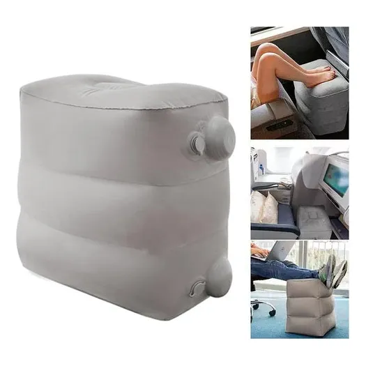 Reposapiés Inflable, Almohada For Viajar En Avión.