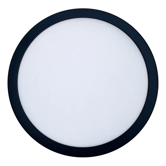 Luminario De Sobreponer Negro 18w Luz De Día Litelux 21cm Negro
