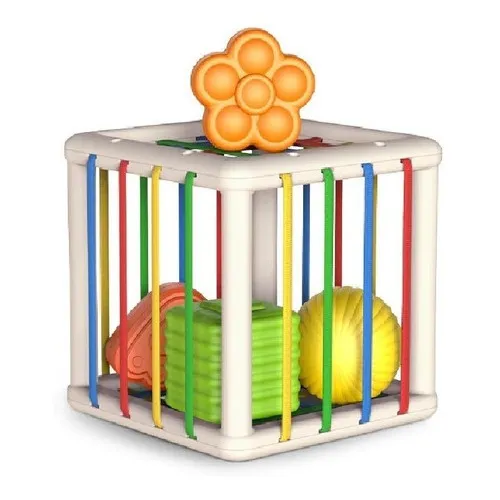 Juego Didáctico Estimulación Temprana Montessori Cubo Formas