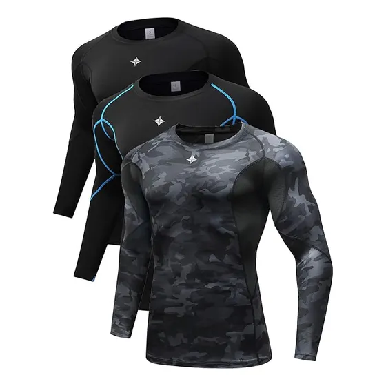 Camisas Manga Largas Compresión 100% Importada Caballero 