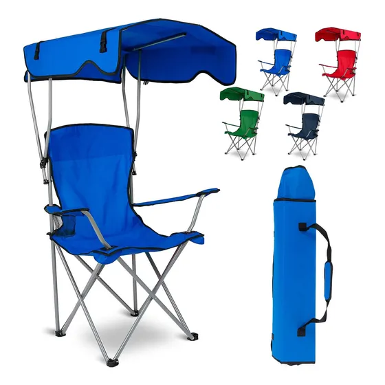Silla Camping Plegable Toldo Sombra Playa Proteccion Solar