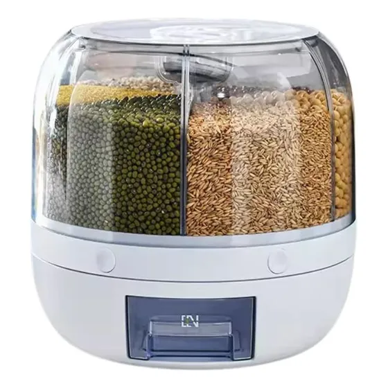 Dispenser De Alimento Giratório Armazenamento Grãos 10kg