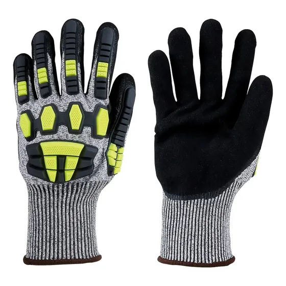 Luva Anti Impacto Premium Corte Temperatura Banho Nitrilico