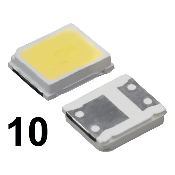 Led 2835 0.5w 6v 80ma Diodo Emisor Luz 6000-6500k Tv 10 Und