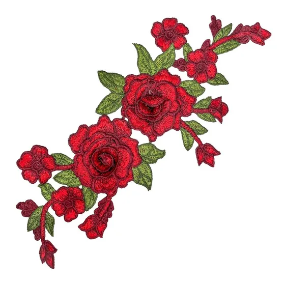Aplicacion Flor Bordada 3d #2024, Bordados Encajes Y Telas