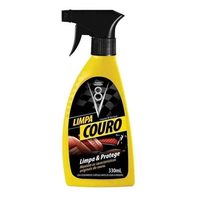 Limpiador De Cuero 330ml Asiento Auto, Tapizados, Paneles V8
