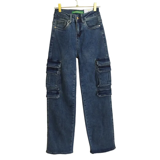 Jeans Pantalon Most Wanted Cargo Power Dama Mujer Original