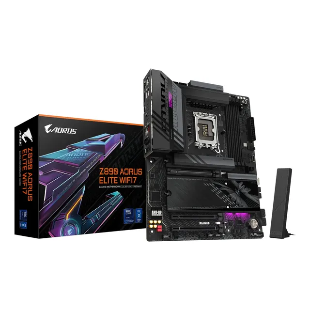 Tarjeta Madre Gigabyte Z890 Aorus Elite Wifi7 Lga1851 Ddr5 Color Negro