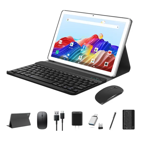 Android Tablet Hd 10.1'' 128gb+8gb 5gwifi Bluetooth Case