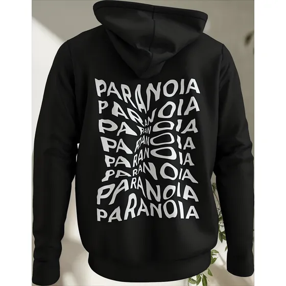 Canguro Hoodie Unisex Estampado Paranoia
