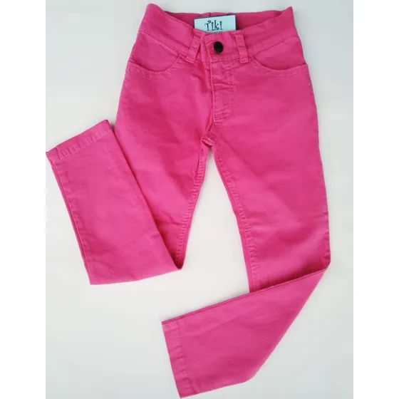 Pantalón Tiki Jeans Fucsia Infantil Bebe Talles 0-1-2-3 