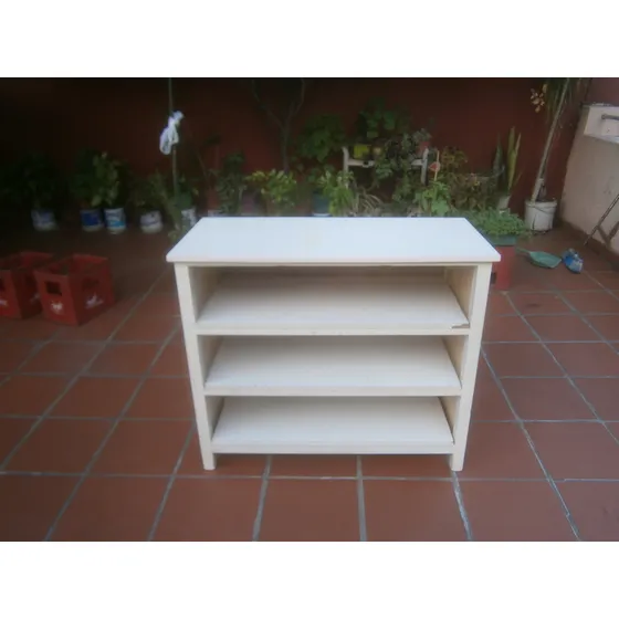 Organizador De Zapatos De Madera 97 Largo X 45 Ancho Blanco