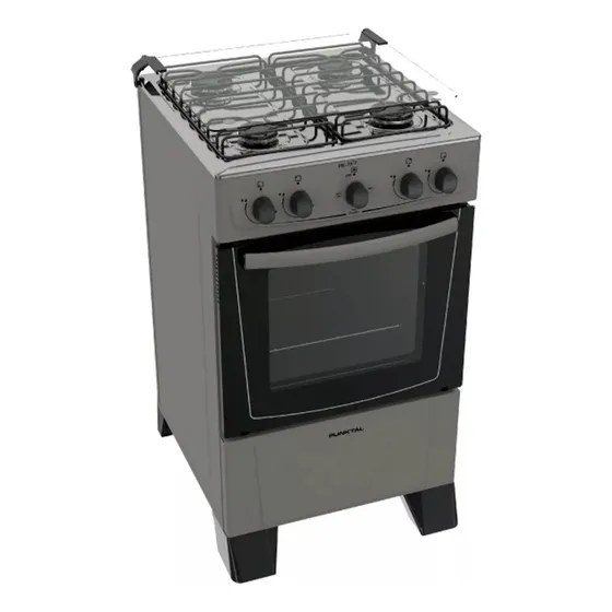 Cocina Punktal Combinada Inox Mod Pk-6617 Moderna Albion